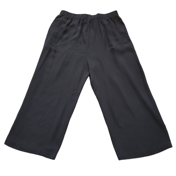 Eileen Fisher Cropped Wide Leg Pants - Picture 2 of 5